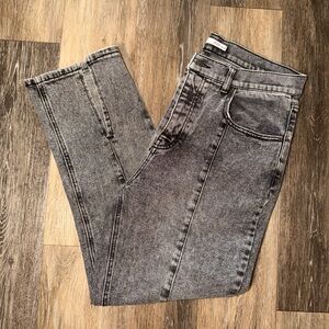 SO Juniors Black/Gray High Rise Straight Stretch Denim Jeans